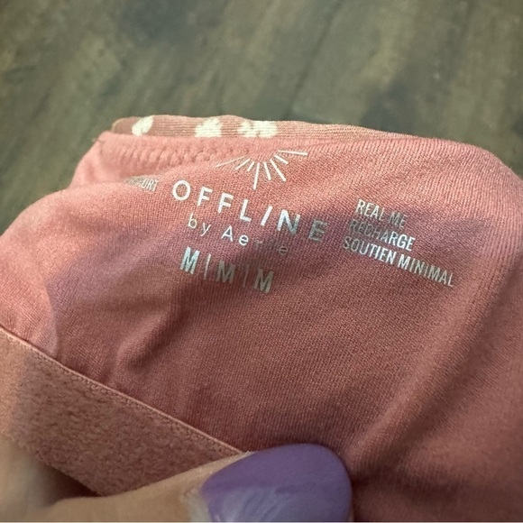 Aerie Ditsy  Floral Athleisure sports bra tank top M - Picture 5 of 5